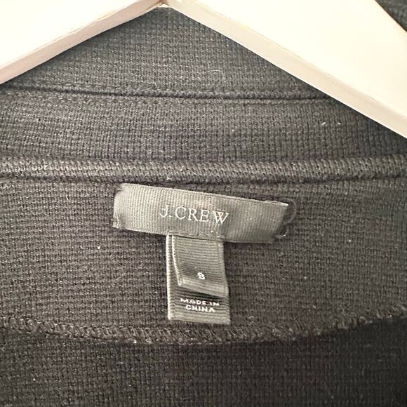 J Crew Black Sophie J0244 Open Front Relaxed Fit Blazer Sweater Jacket Small - Picture 7 of 10